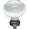Jeffrey Alexander 1-3/4" Diameter Brushed Oil Rubbed Bronze Button Glass Harlow Cabinet Knob G120L-DBAC - alternate 1